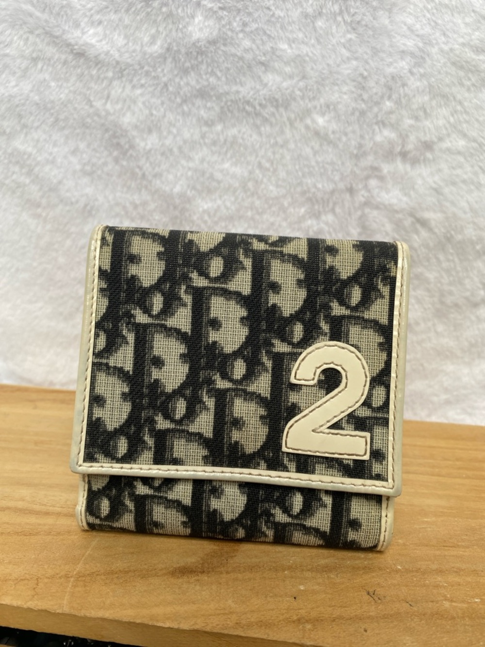 Dior Canvas Wallet - Black & Ivory
